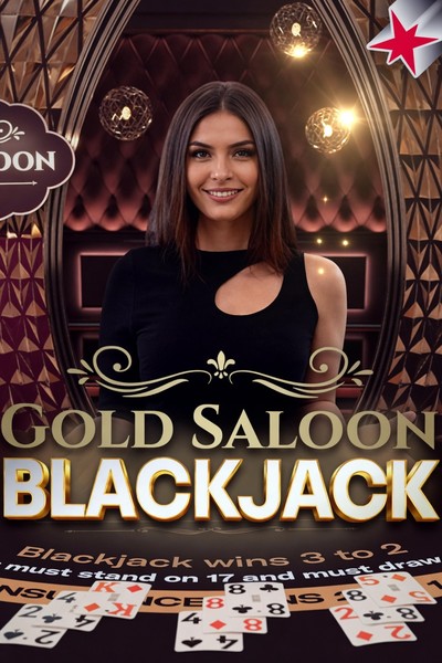 Naslovnica igre Gold Saloon Blackjack pri Betwest Casino
